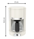 CAFETERA MOULINEX SOLEIL - 1.25L ANTIGOTEO (FG381A10) - Miniatura 3