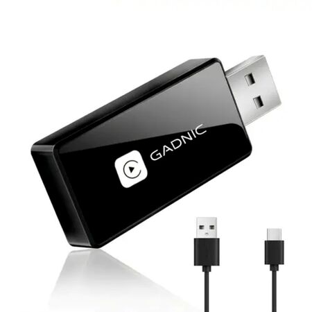 Adaptador Inalámbrico Para Auto Gadnic Carplay Android Bluetooth