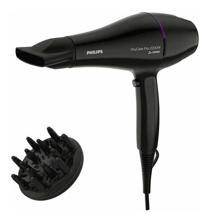 Secador De Pelo Philips Drycare Bhd274/00 2200w Color Negro