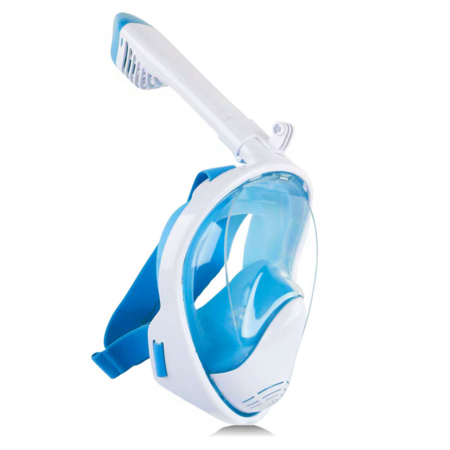 Mascara Snorkel Blanca Gadnic Buceo Integral Conexion Gopro