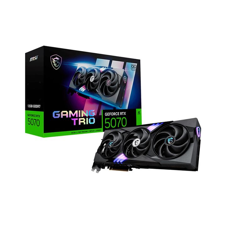 Placa de Video MSI 12GB RTX5070 Gaming Trio - Vista principal