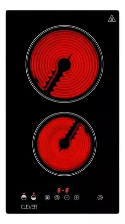 Anafe Electrico Clever 122 Vitroceramico 2 Hornallas Tactil 