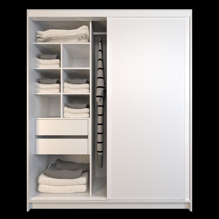 Placard Corredizo 1,50 2 Cajones Everest Tables - Vista 2