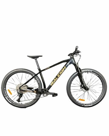 Bicicleta Raleigh Mojave 8.0 - Talle 18" - Negro-Dorado - Cuadro de CARBONO - Frenos a discos Hidraulicos - Monoplato 1x12 - Rodado 29 MTB _ Linea 2026.