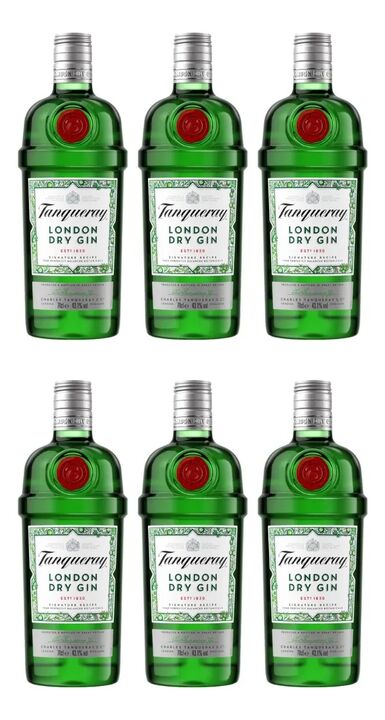 Gin Tanqueray London Dry700ml  Packx6 - Vista 2