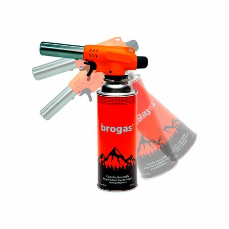 Soplete Con Gatillo Sistema Clip 360 Grados Brogas