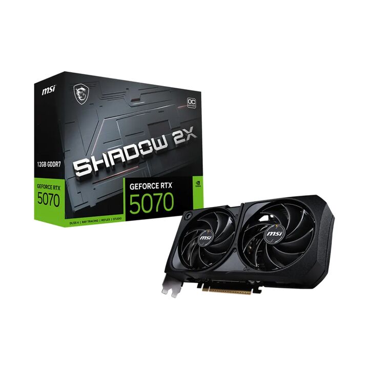 Placa de Video 12Gb RTX 5070 MSI Shadow 2X Oc - Vista principal