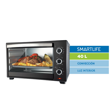 Horno Electrico Smartlife Con Conveccion 40 Litros 1600W