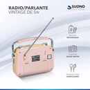 Radio Porttil Suono Bluetooth Vintage Retro Parlante Usb Aux Recargable - Miniatura 19