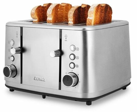 Tostadora Atma To9000Ip 4 panes 7 niveles color inox