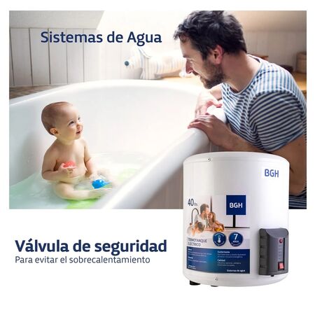 Termotanque electrico BGH BTE-040EC15MD blanco 40L 220V