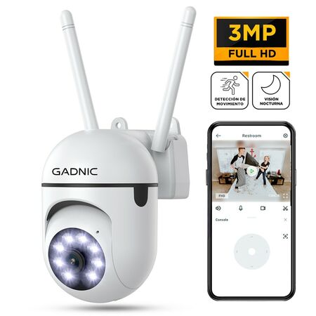 Cámara de seguridad Gadnic SX19 WiFi interior Full HD Con App y Visión Nocturna