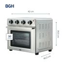 HORNO ELECTRICO AIR FRYER BGH BHE30FX24T - INOX, 30LTS, 1600W - Miniatura 2