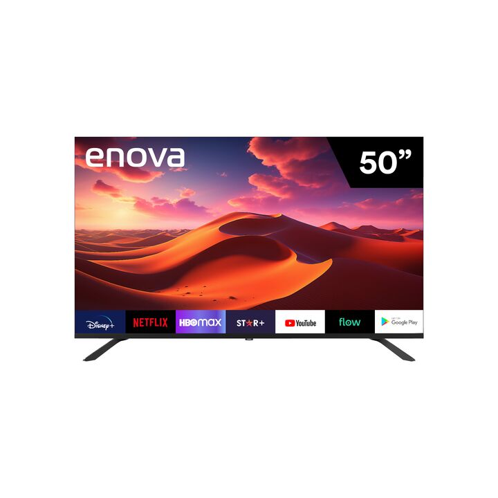 Smart TV enova 50" TE50UG10 LED 4K UHD Frameless GoogleTV - Vista 1