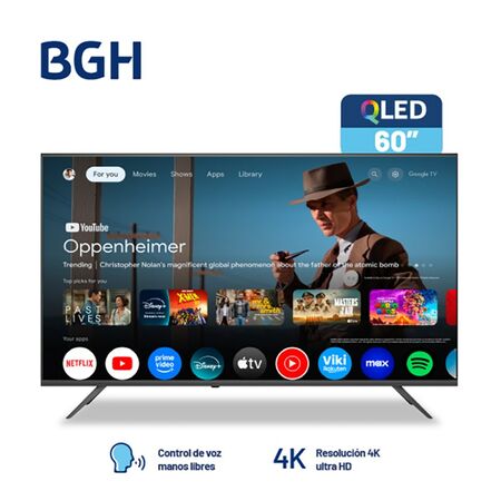 Smart Tv Qled Bgh 60 Pulgadas Hd B6026Us7G Go