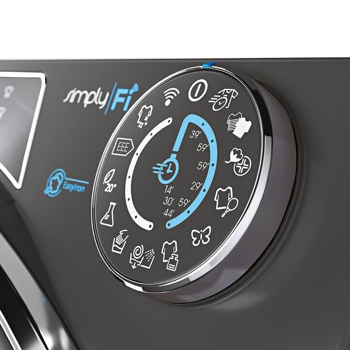 Lavarropas CANDY Ro1696dwhc7r 9KG 1600RPM INVERTER GRIS - Vista 3