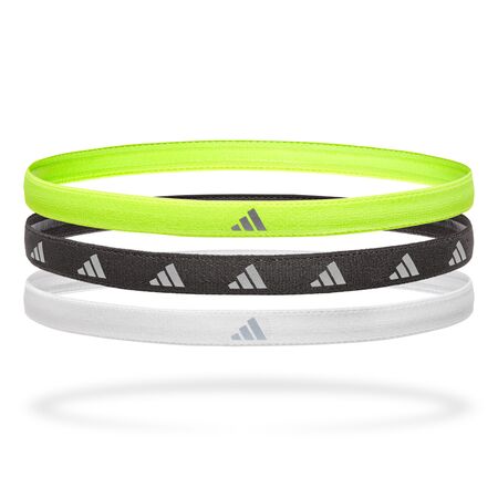 Set de Vinchas x3 Verde Limon Negro Blanco Adidas Fitness
