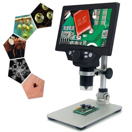 Microscopio Optico Digital Gadnic 1200x Pantalla Lcd Hd