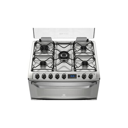 Cocina ELECTROLUX 76DXR 76cm doble horno multigas acero inox