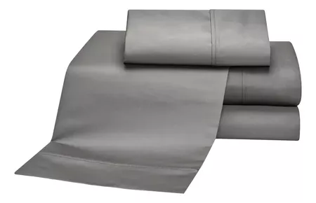 Juego De Sabanas Danubio 1000 hilos - King - Color Gris