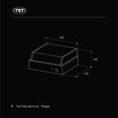 Parrilla Elctrica TST Nogal para Mesada - Miniatura 4