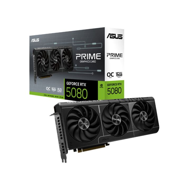 Placa de Video Asus 16GB RTX5080 Prime OC GDdr7 - Vista 1