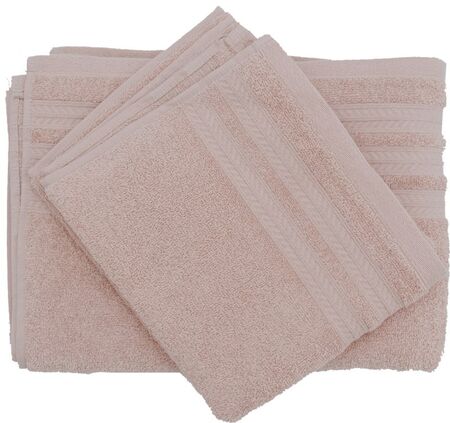 Juego De Toalla Y Toallon Belly Arcoiris Almendra