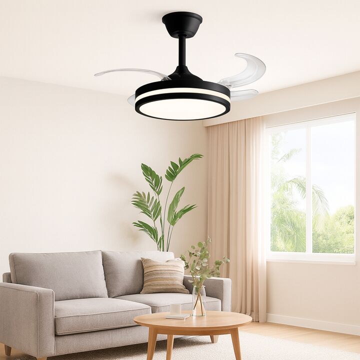 Ventilador De Techo Liliana 42'' Con Palas Retractiles Y Luz - Vista 6