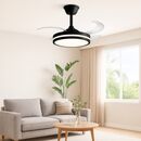 Ventilador De Techo Liliana 42'' Con Palas Retractiles Y Luz - Miniatura 6