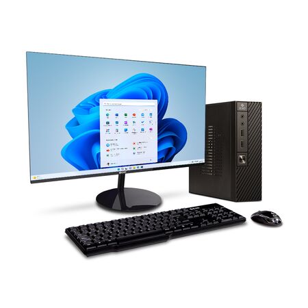 MiniPC EXO Bitsy X6-S5285 + Monitor 24" FullHD Intel i5 -12400 Ram 8gb Ssd 480gb W11 Home