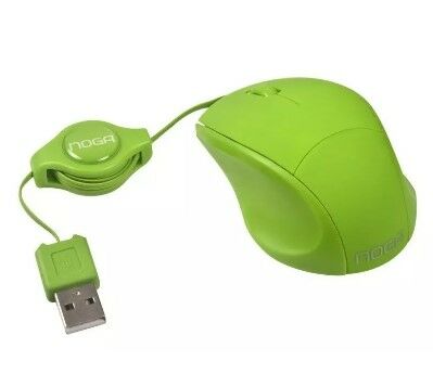 Mouse mini retractil Noga Verde ( NGM-418VR) - Vista principal