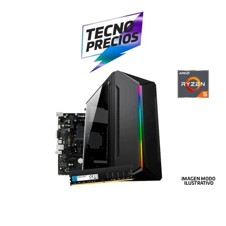 PC RYZEN 5 3400G DDR4 8GB SSD 240GB CON SISTEMA OPERATIVO