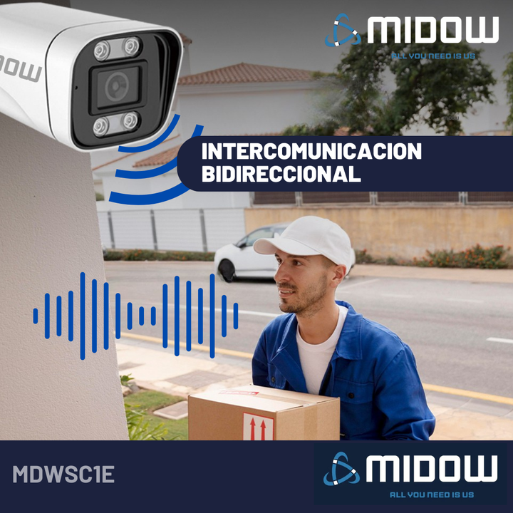 Camara de seguridad Exterior Midow WIFI RGA 2K Bullet Dia Noche - Vista 9