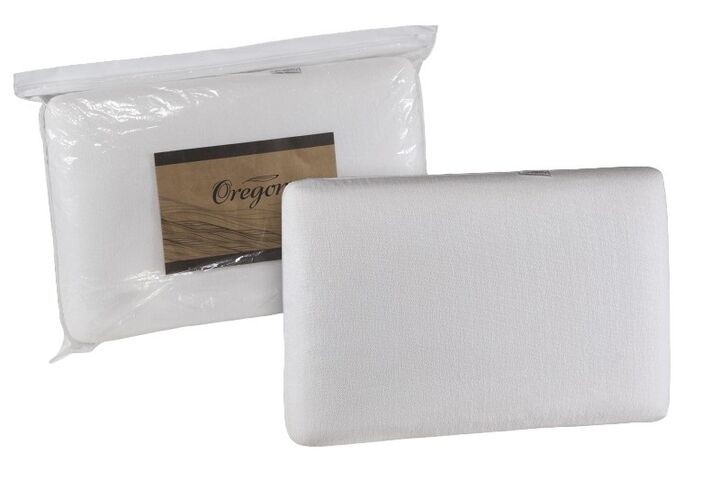 Almohada Viscoelastica Intel. Hipoal. Blanco Recta Oregon 1822102 - Vista principal