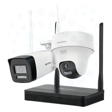 Kit Hikvision Easy Link NKS424W02H WiFi 2 Cámaras 4MP y NVR
