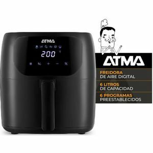 FREIDORA ATMA FR60ARBP SIN ACEITE 6.5 LTS NEGRA DIGITAL - 4608136