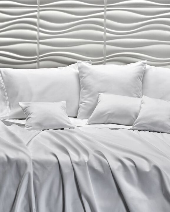Juego De Sabanas Danubio 1000 hilos - King - Color Blanco - Vista 5