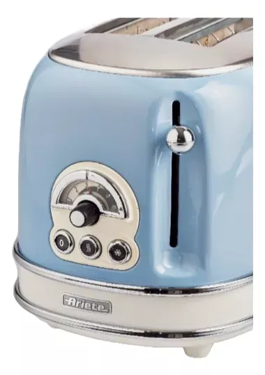 Tostadora Eléctrica Ariete Vintage Celeste 4 Ranuras - Vista 2