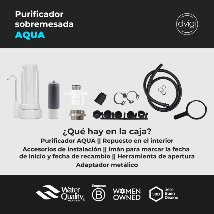 Filtro Purificador de Agua AQUA Dvigi - Vista 3