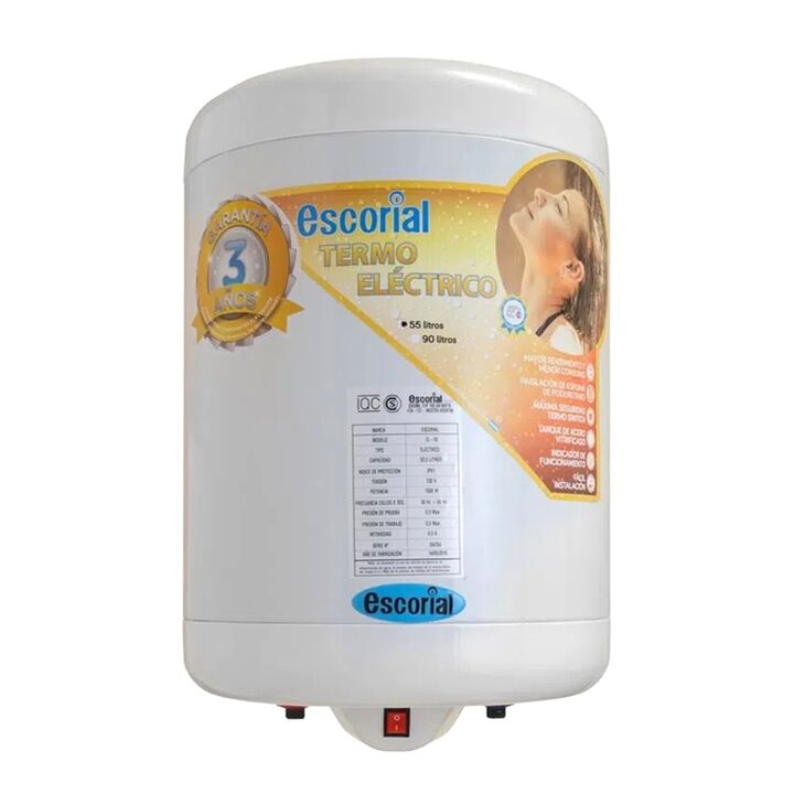 Termotanque Electrico Escorial EL-55 Blanco 53.5l 220v 1500w - Vista 4