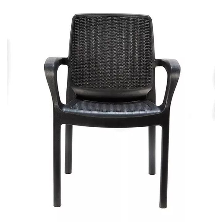 Silla Vos 2000 Ratan Apoya Brazos Grafito - Vista 1