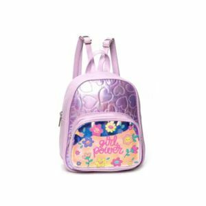 Mochila Infantil Trendy Jardín Frase violeta