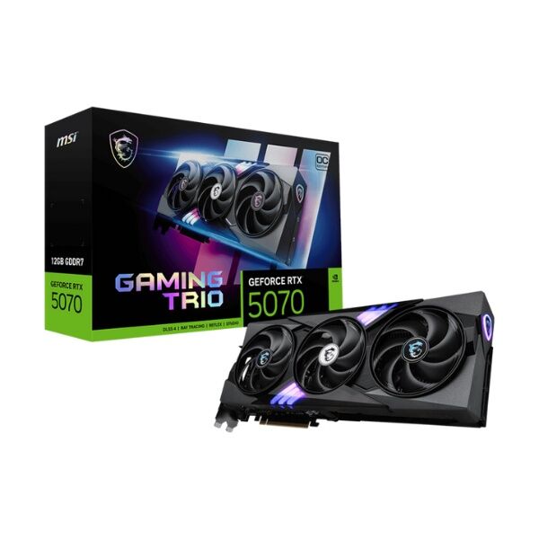 Placa de Video MSI GeForce RTX 5070 GAMING TRIO OC 12G - Vista principal