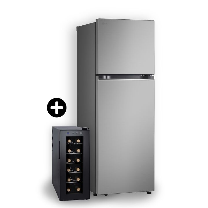 Combo Heladera LG Inverter 335l Cava Techgo Para 12 Botellas - Vista principal