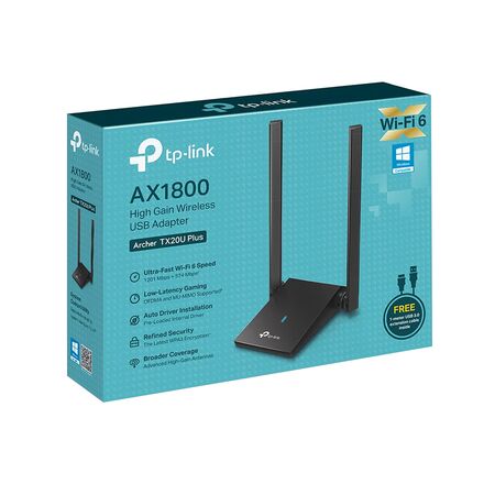 Placa de Red USB Tp-Link Archer TX20U Plus AX1800 WF6