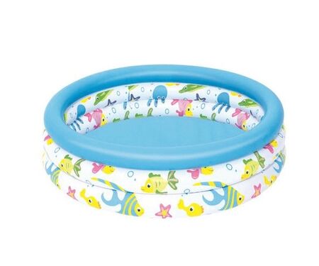 Pileta 3 Aros Fondo Del Mar Chica Bestway 102 X 25 Cm 3922