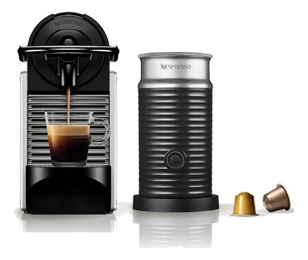 Cafetera Nespresso Pixie Bundle Silver