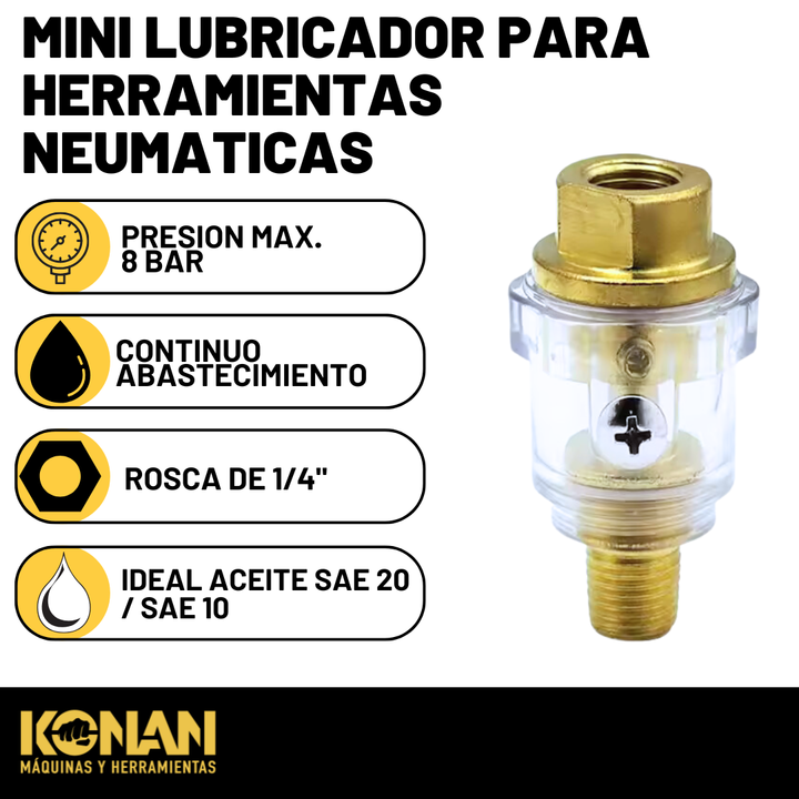 Konan Mini Lubricador Y Filtro Aire Trampa Agua P/compr. - Vista 2