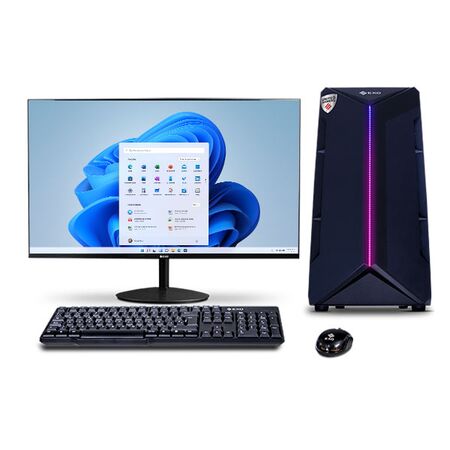 PC EXO United Gamer A4-RZ87 Monitor 24" AMD Ryzen 5 Ram 16gb Ssd 480gb RTX3050 6G W11 Color negro
