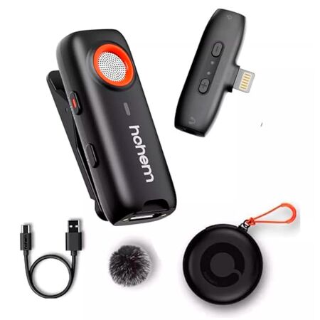 Micrófono Inalámbrico Hohem Lavalier MIC-01 Para Smartphone